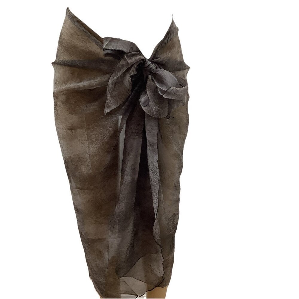 Zuliana Animal Print Long Sarong O/S New With Tags